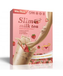 Slim Milk Tea,Weight Loss Slimming Herb Milk Tea,Strawberry Flavor